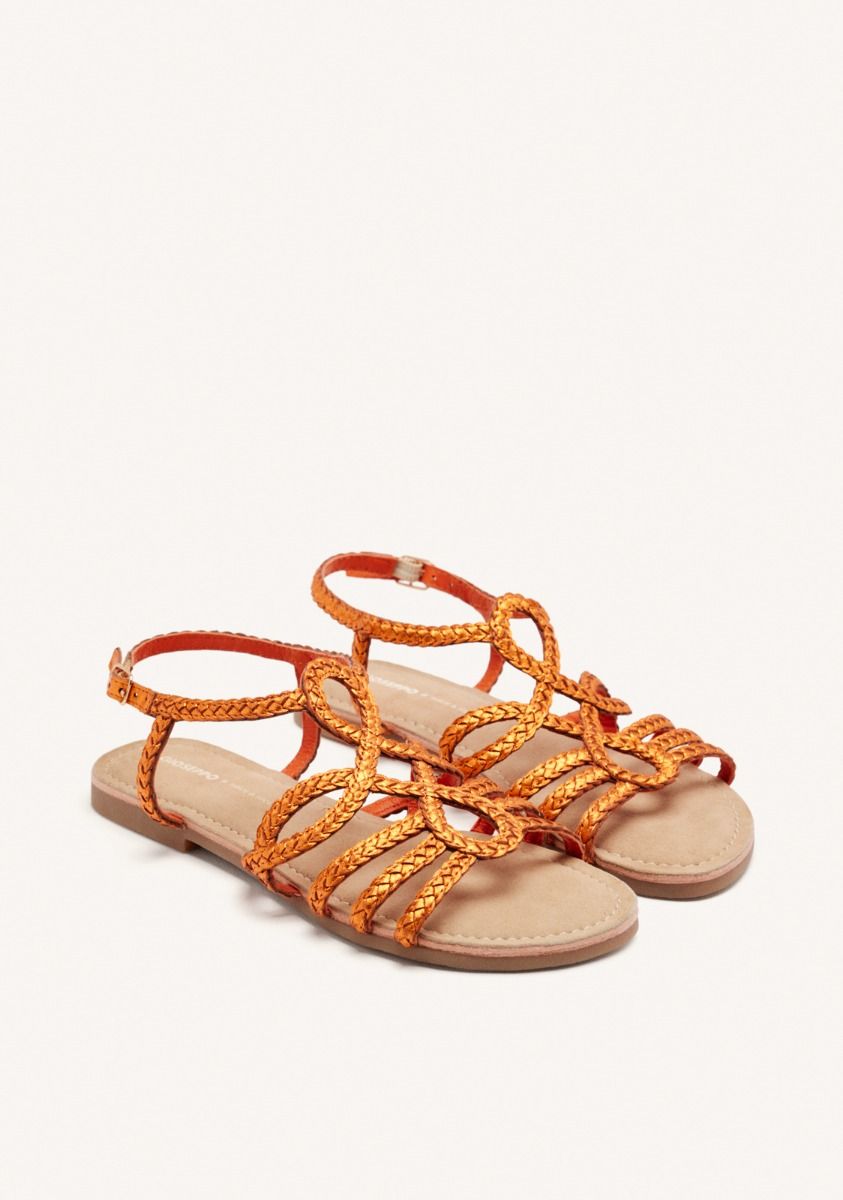 SANDALIAS PIEL TRENZADA YAKIMA