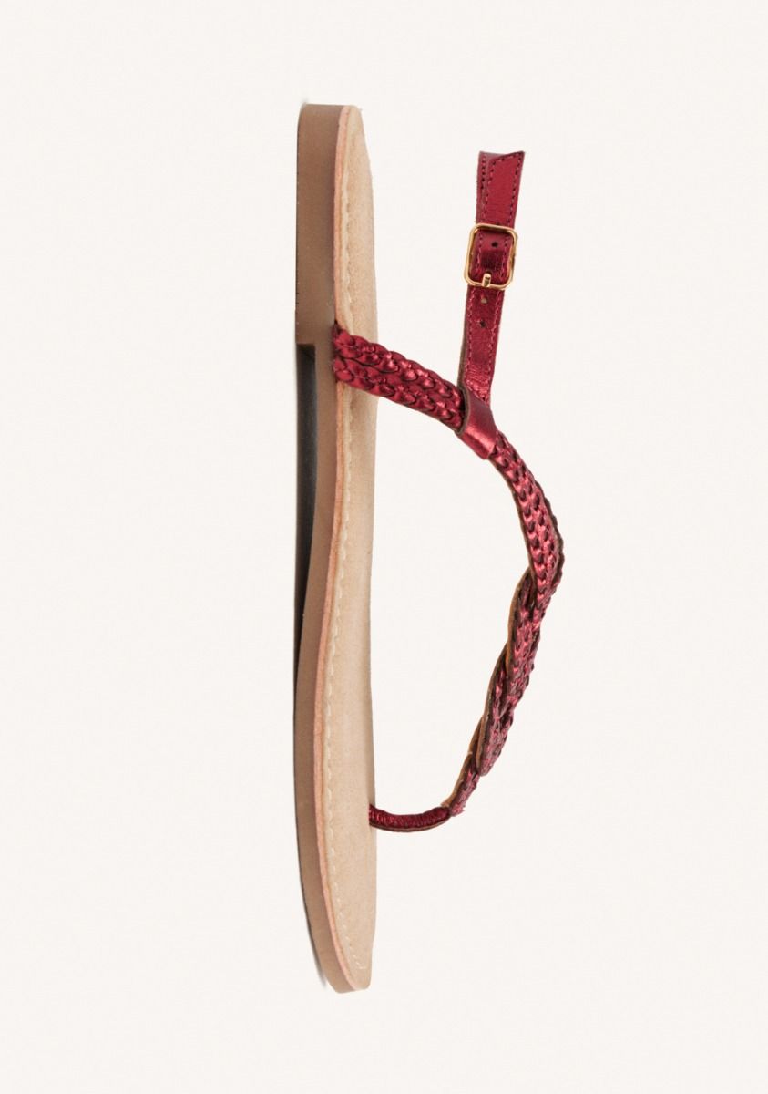 SANDALIAS DE PIEL TRENZADA ZUPANJA